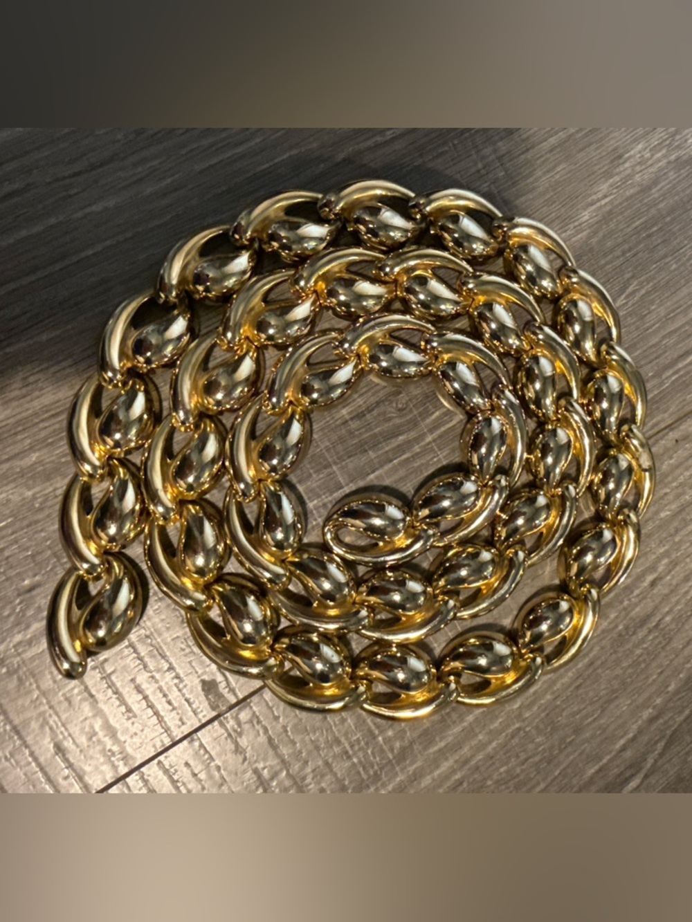 Gold Link Statement Belt